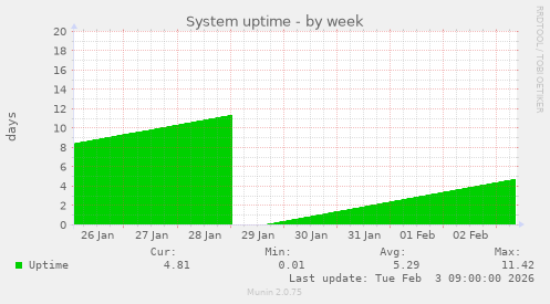 System uptime