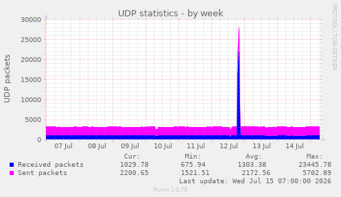 UDP statistics